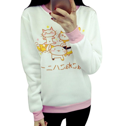 JAPANESE STYLE CAT SWEATSHIRT